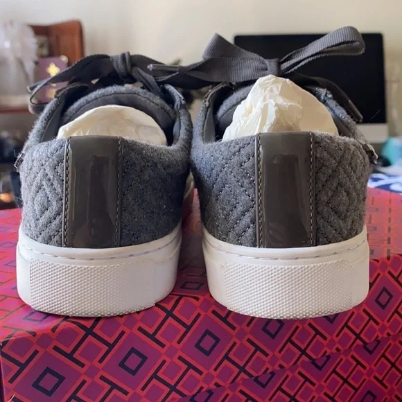 Tory Burch Marion Quilted Lace-Up SNEAKER - Picture 4 of 6